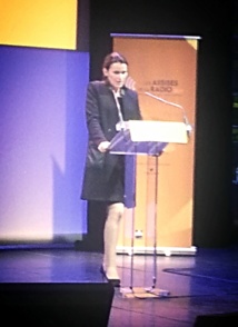 Aurélie Filippetti lors de son discours de clôture au Musée du Quai Branly
