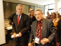 Emmanuel Boutterin, président du SNRL,   et Jean-Marc Ayrault, député-maire de Nantes, président du groupe socialiste à l'Assemblée Nationale