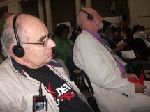 Eric Lucas et Jean Michel Sauvage lors de la Conférence Mondiale des Radios à Buenos Aires