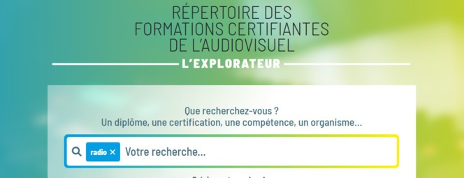 Le répertoire des certifications de l'audiovisuel