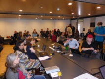 Le groupe des stagiaires au lancement des travaux Le groupe des stagiaires au lancement des travaux