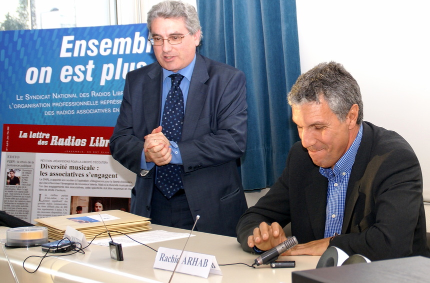 Emmanuel Boutterin et Rachid Arhab au congrès du Syndicat à la Tour Pleyel.