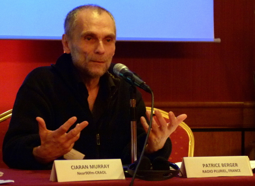 Patrice Berger, chercheur au CNRS, délégué national à la diversité et la prévention des discriminations, lors du workshop de Dublin