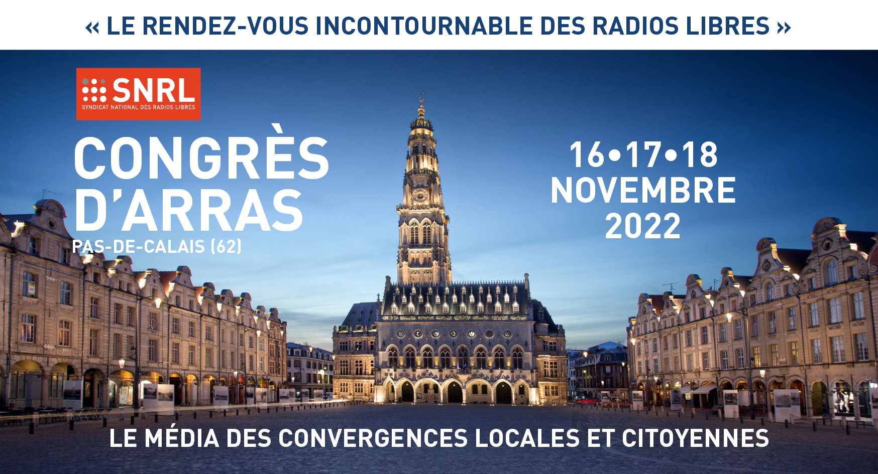 CONGRES d'ARRAS - Les inscriptions sont ouvertes!