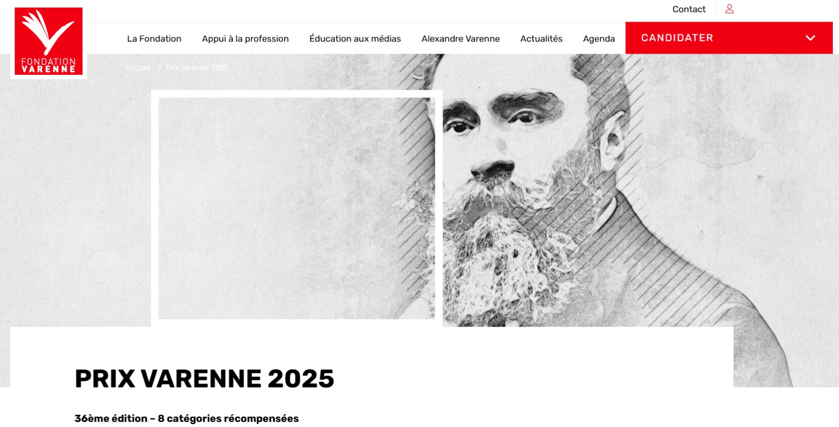 36e ÉDITION DU PRIX VARENNE / APPEL A CANDIDATURES RADIO